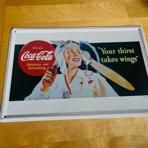 8 Vintage, collectible, Coca Cola, tin signs 8x12 - Picture 3 of 8